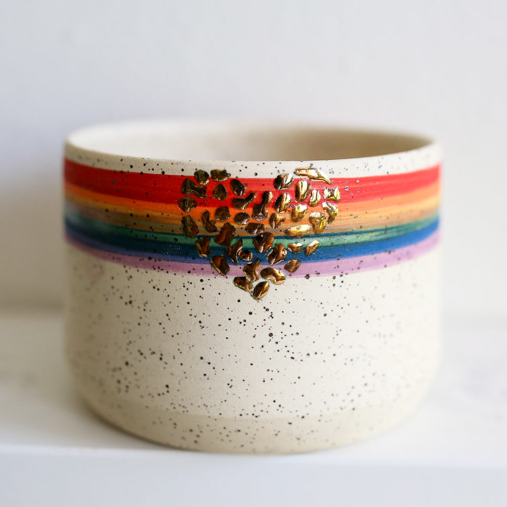TCK #1410 PRIDE Heart Planter
