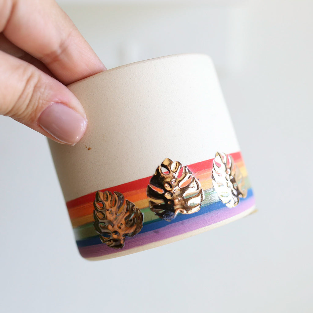 TCK #1414 PRIDE Monstera Planter