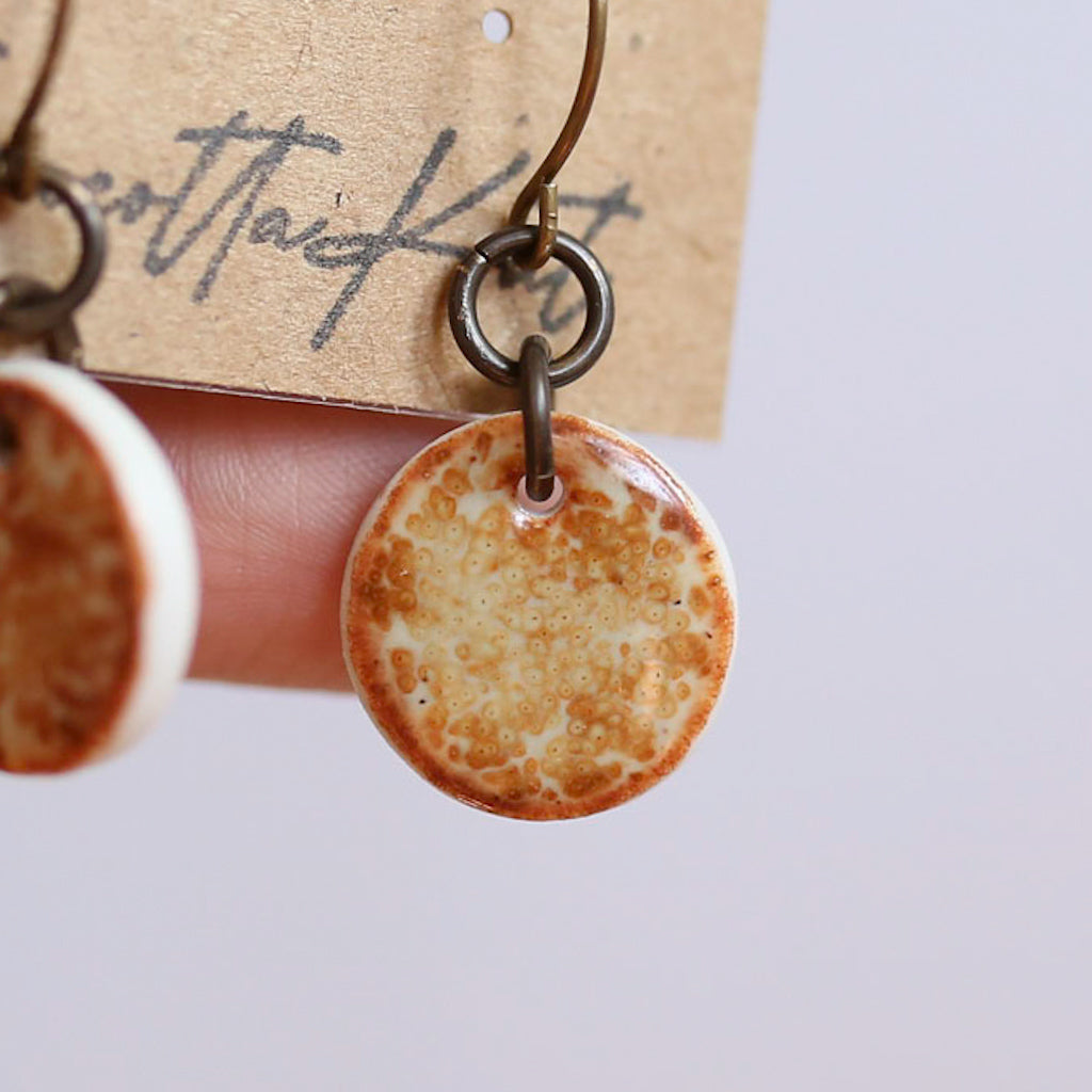 Circle Rustic Earrings