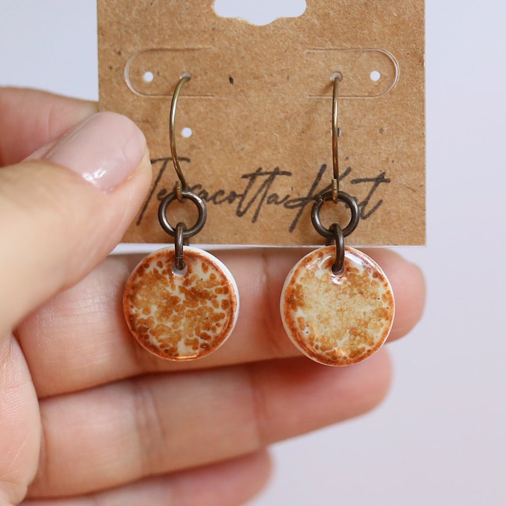Circle Rustic Earrings
