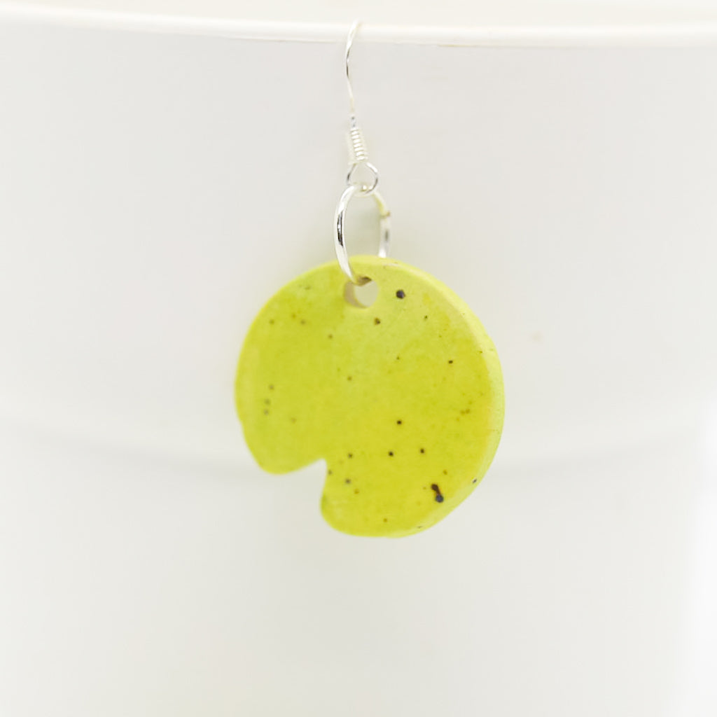 Light Green Lilly Pad Earrings