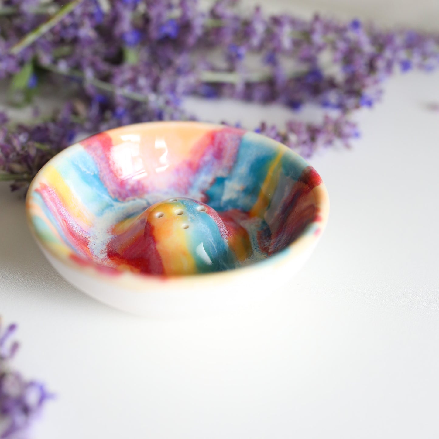 TCK #1606 Rainbow Melt Incense Holder