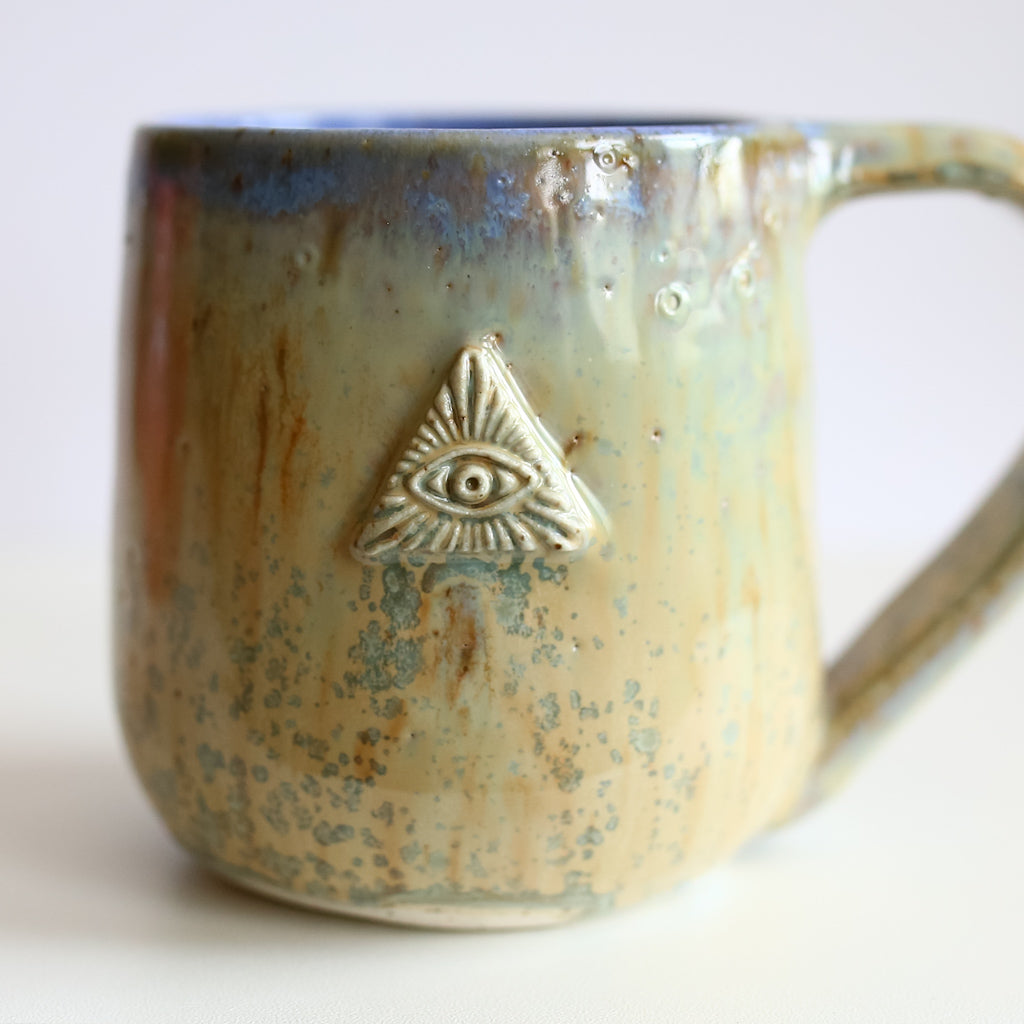 TCK #1327 Eye Mug in Sand Blue