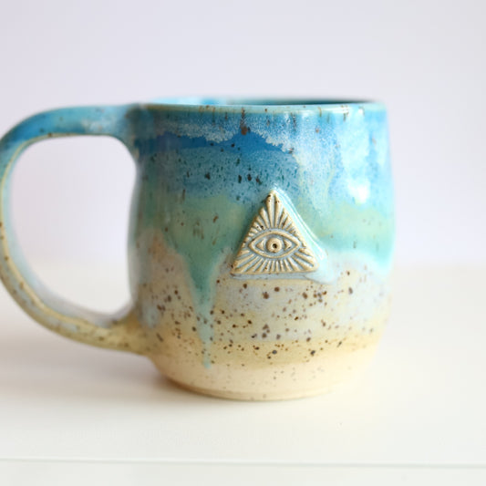TCK #1324 Eye Mug in Ocean